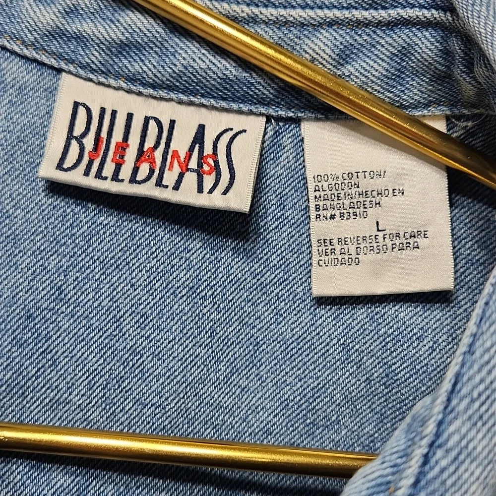 Denim Button Front Jacket - Picture 4 of 6